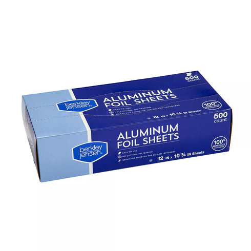 Berkley Jensen Aluminum Foil Sheets, 500 ct.